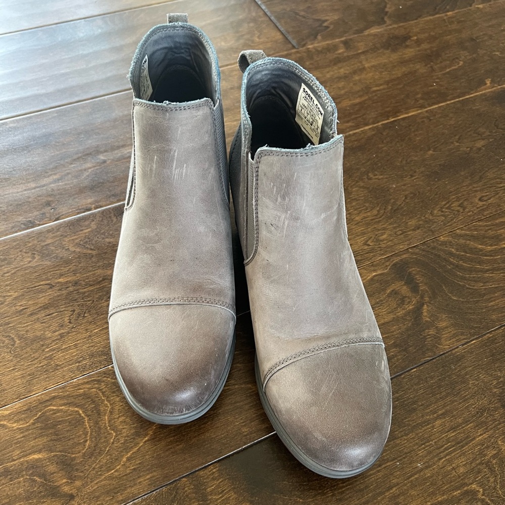 Sorel Women's Evie Pull-On Bootie in Quarry
